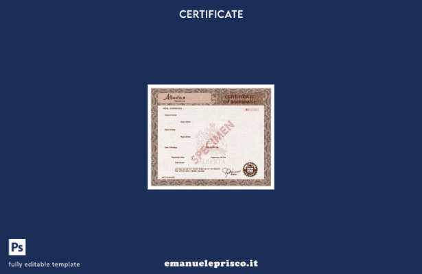 modello di certificato di matrimonio del cancelliere canadese delle statistiche 